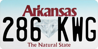 AR license plate 286KWG