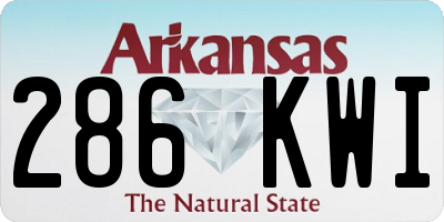 AR license plate 286KWI