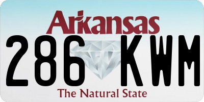 AR license plate 286KWM