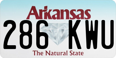 AR license plate 286KWU