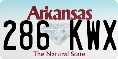 AR license plate 286KWX