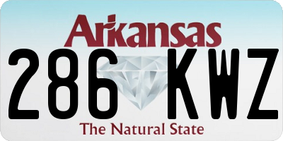 AR license plate 286KWZ