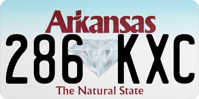 AR license plate 286KXC