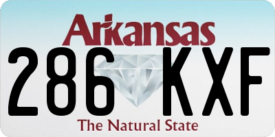AR license plate 286KXF
