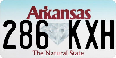 AR license plate 286KXH