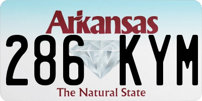 AR license plate 286KYM