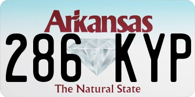 AR license plate 286KYP