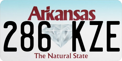 AR license plate 286KZE