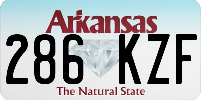 AR license plate 286KZF