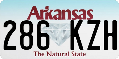 AR license plate 286KZH