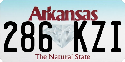 AR license plate 286KZI