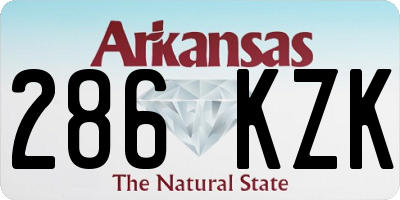 AR license plate 286KZK