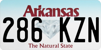 AR license plate 286KZN