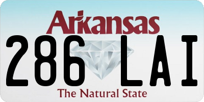 AR license plate 286LAI