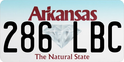 AR license plate 286LBC