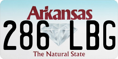 AR license plate 286LBG