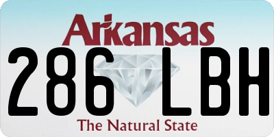 AR license plate 286LBH