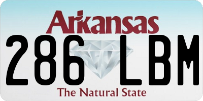 AR license plate 286LBM