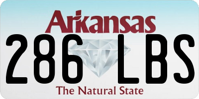 AR license plate 286LBS