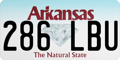 AR license plate 286LBU
