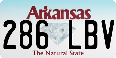 AR license plate 286LBV