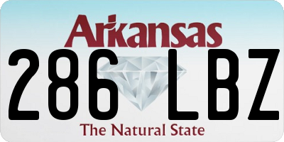 AR license plate 286LBZ
