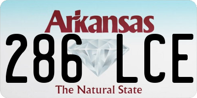 AR license plate 286LCE