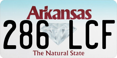 AR license plate 286LCF