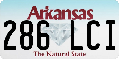 AR license plate 286LCI