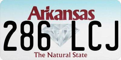 AR license plate 286LCJ