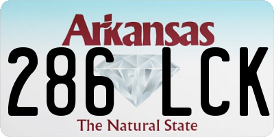 AR license plate 286LCK