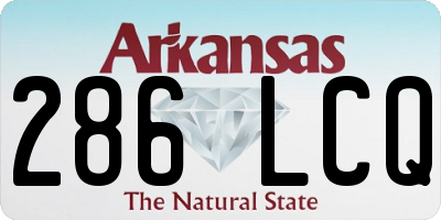 AR license plate 286LCQ