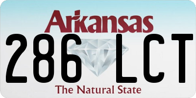 AR license plate 286LCT