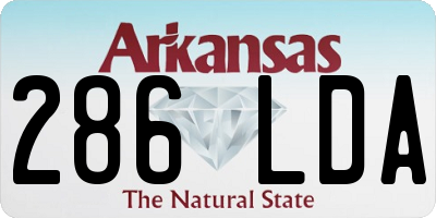 AR license plate 286LDA