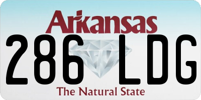 AR license plate 286LDG