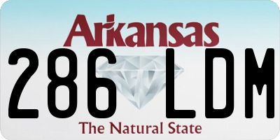 AR license plate 286LDM