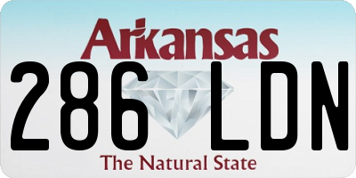 AR license plate 286LDN