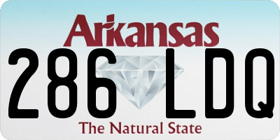 AR license plate 286LDQ