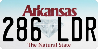 AR license plate 286LDR
