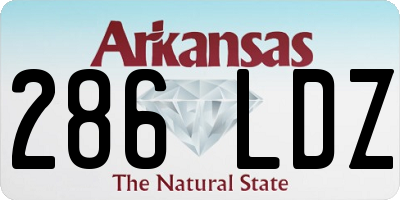 AR license plate 286LDZ
