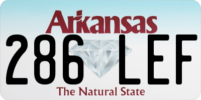AR license plate 286LEF