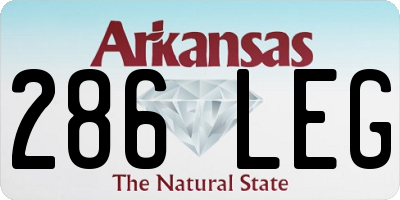 AR license plate 286LEG