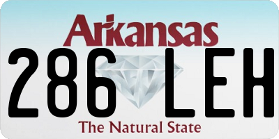 AR license plate 286LEH