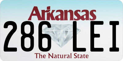 AR license plate 286LEI