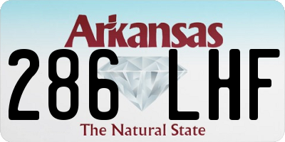 AR license plate 286LHF