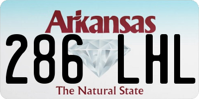 AR license plate 286LHL