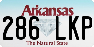 AR license plate 286LKP