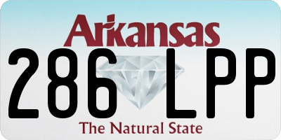 AR license plate 286LPP