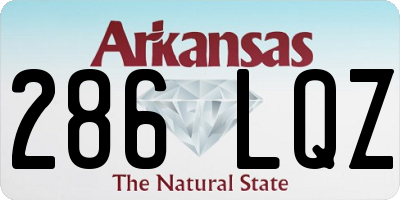 AR license plate 286LQZ
