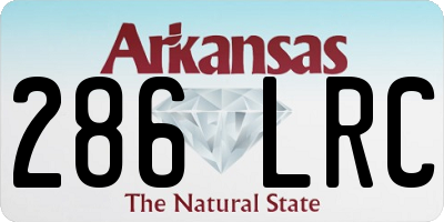 AR license plate 286LRC